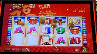 Lucky 88 slot machine: bonus betting on $1.50