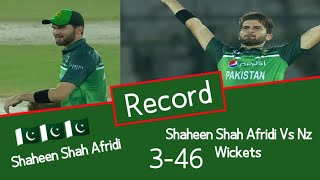 شاہین شاہ آفریدی کا نیوزی لینڈ کے خلاف باؤلنگ کا ریکارڈ قائم