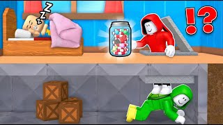 JJ and Mikey Steal a Candy ?! (Maizen Roblox)