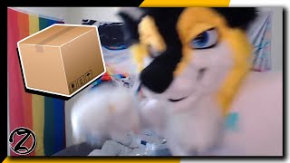 I unboxed my fursuit on stream