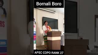 Bornali Boro APSC CDPO  Rank 27  #examcrackers