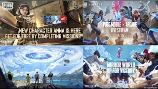 PUBG MOBILE x ARCANE  COLLABORATION | NEW UPDATE | NEW ANNA CHARACTER UNLOCKED | PUBGMOBILE | NEPALI
