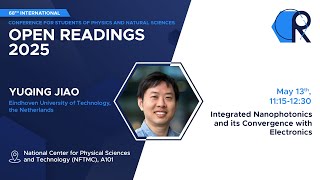 Open Readings 2025 - DAY 1 - Prof. Yuqin Jiao: Integrated Nanophononics
