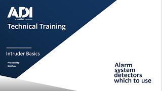 Introduction to Intrusion Detectors