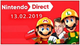Super Mario Maker 2 & Links Awakening! Nintendo Direct Live Reaction + Analyse