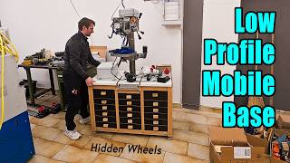 Low profile mobile base with quick release