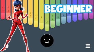 Miraculous Ladybug Theme Song | Kalimba Cute | Tutorial BEGINNER Keylimba Easy