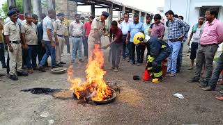 #Fire fighting team provided #training in extinguishing fire in the #factory #ethanol #industrial