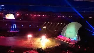 Lighting the cauldron by Jendi Panggabean - Opening Ceremony 3rd Asian Para Games Indonesia 2018