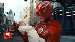 The Flash (2023) - Flash Saves the Babies Funny Scene | Movieclips