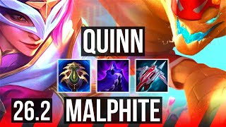 QUINN vs MALPHITE (TOP) | 56K damage | EUW Master | 26.2