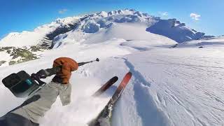 1 Hour of Backcountry Skiing POV (4K | No Music)