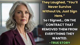 Her True Story From Oregon 👵⚖️ They Laughed "You'll Never Survive Without Us" So She Signed...
