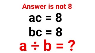 Answer is not 8.  Fast and Easy Maths ! is live #live