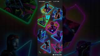 Avengers neon customization with KWGT