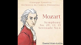 Mozart: Symphony No. 29, 33 & 35 - Serenade No. 6 by Giuseppe Lanzetta - 15 Tracks