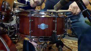 12" x 5.25" Ros Bubinga Stave Snare (12 mm thikness)