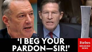 'Why Did You Keep This Memo Secret?': Blumenthal Grills ICE Director Over ICE's Warrant Policy