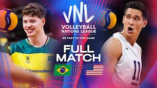 Brazil 🇧🇷 vs. USA 🇺🇸 - VNL 2024 | Full Match - Week 3