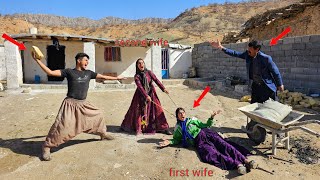 Love and betrayal: Husband's anger at second wife's attacks on first wife: and father's reaction