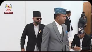 प्रतिनिधि सभा बैठकमा सांसदहरू सपत ग्रहण गर्दै LIT Nepal