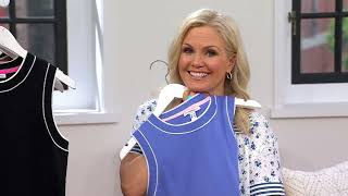 Isaac Mizrahi Live! Sleeveless Sweater with Tipped Trim on QVC