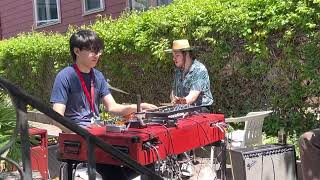 Kiss funk cover Kenmore West at Somerville porchfest 05.13.23