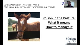Poison in the Pasture: What it Means - How to Manage it