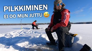 Ice fishing in Mid-Finland