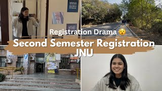 Second semester registration at JNU 🎓 | Campus moments & student life vlog