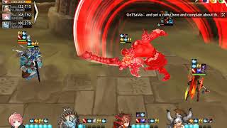 [Kings Raid] 3 & Half Men vs Hard Mode Gushak