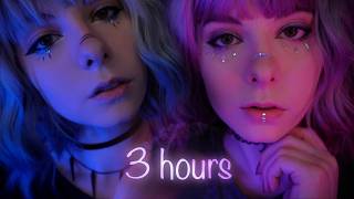 ASMR | 3 HOURS layered "shh, relax, go back to sleep" personal attention & soft whispering - rain