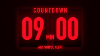 9 Minute Flip Clock Timer / With Simple Alert 🚨