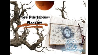 Free printables from  @vectoriadesigns - Booklet|Halloween  #vectoriadesigns #craftwithme #craft
