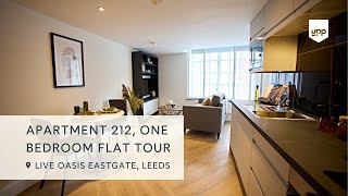 One bedroom Tour of Apartment 0212 at Live Oasis Eastgate, Leeds