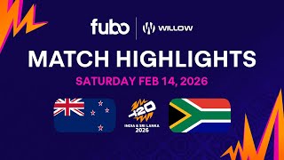 New Zealand vs South Africa | ICC T20 2026 World Cup Highlights | 02/14/2026