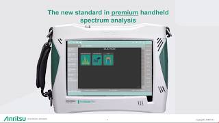 New Field Master Pro MS2090A Handheld Spectrum Analyzer GUI Interface