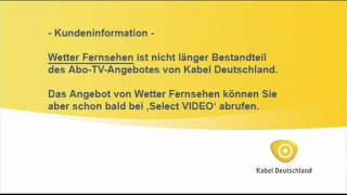 Wetterfernsehen Info Kabel Deutschland