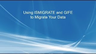 Using ISMIGRATE to Convert your files easily