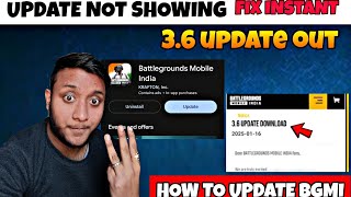 FINALLY 🤩 Bgmi 3.6 Update Download 🔥How to Update Bgmi 3.6 😱 Bgmi 3.6 Update Not Showing