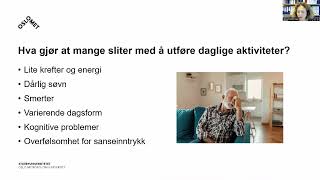 Mestring av daglige aktiviteter, med Irma Pinxterhuis, Oslo MET