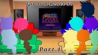 Fandom react to FNF Indie Cross Bonus Songs + Secrets Songs | Gacha Club Reaction