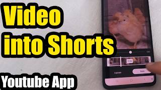 How to Create a YouTube Short from your Video (YouTube App, Android)