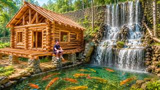 Primitive Skills | Hand Building a Log Cabin for Off Grid Forest Living