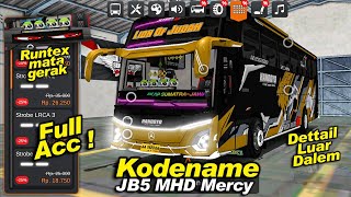 Kodename JB5 MHD Mercy Modif Sampe Kece 😍 DETTAIL LUAR DALAM BUSSID V4.3.4