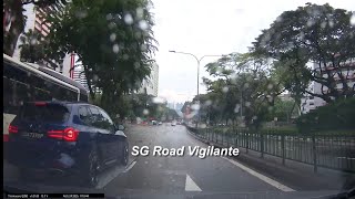 24aug2025  jalan bukit merah #SGA7373P bmw x1 upset at camcar lane change .overtook from the right