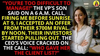 Fired for Being 'Difficult,' I Stole Their Investors and Broke the CEO 💼 | Corporate Revenge