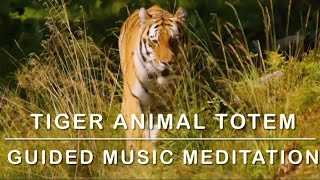 🐅 Tiger Animal Totem Guided Music Meditation | Unlock Courage, Inner Power + Law of Attraction