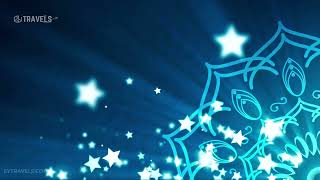 Abstract 4K Ethnic Blue Mandala Background Loops with Music for Meditation & Deep Sleep