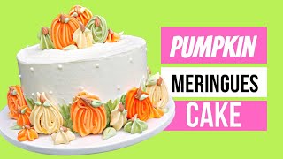 Pumpkin Meringues Cake